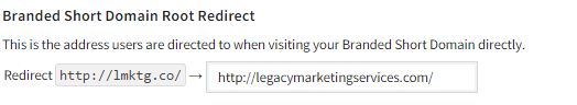 setting up branded short domains